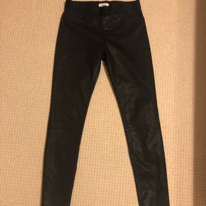 Black coated jeans